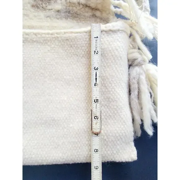 Vintage Handwoven Wool Fringe Purse Boho Artisan Bag - Picture 11 of 12